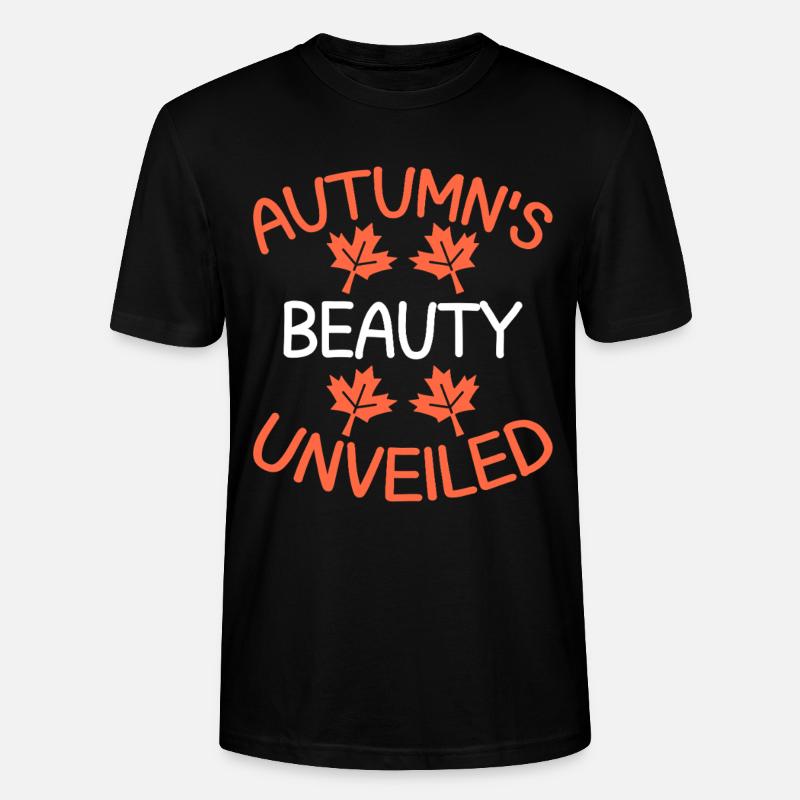 Blattpeeper Feuillage d’automne Peeper d’automne - T-shirt bio CRAFTER Stanley Stella Unisexe - noir