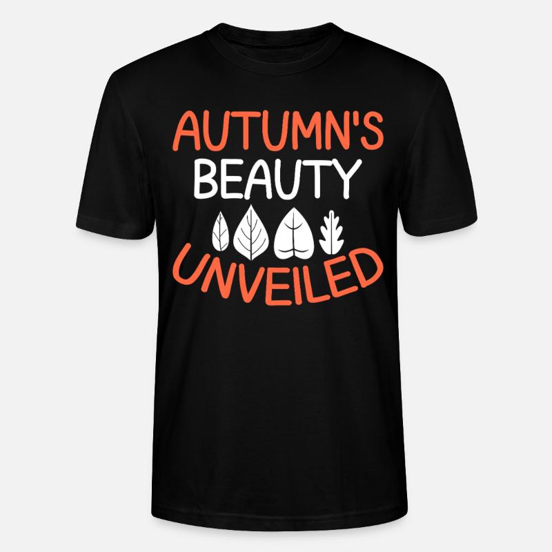 Blattpeeper Herbst Laub Herbst Peeper - Stanley/Stella Unisex Bio-T-Shirt CRAFTER - Schwarz