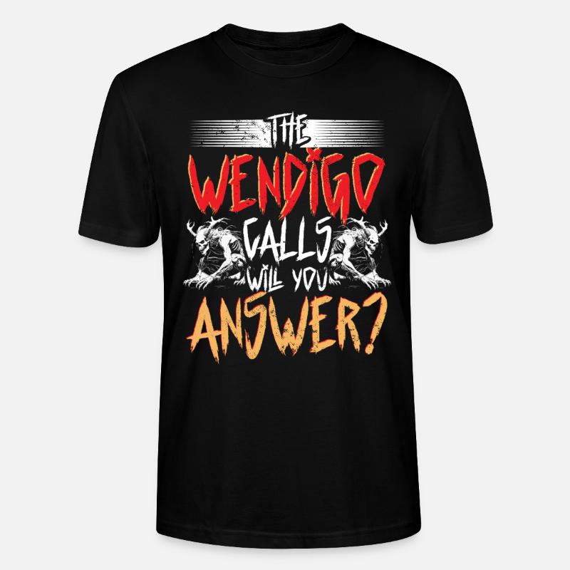 Wendigo Kryptide Cryptid - Stanley/Stella Unisex Bio-T-Shirt CRAFTER - Schwarz