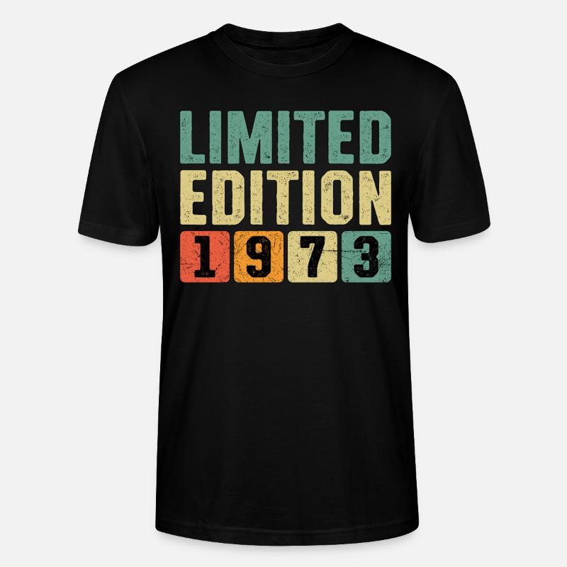 Limited Edition 1973 - Stanley/Stella CRAFTER Unisex Organic T-Shirt - black