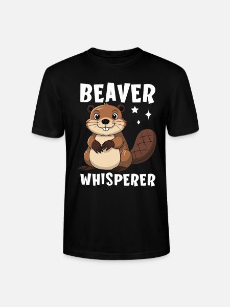 Beaver Whisperer - Stanley/Stella CRAFTER Unisex Organic T-Shirt - black