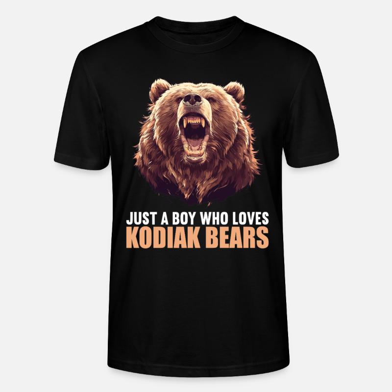 Kodiak Bear Kodiak Bear - Stanley/Stella CRAFTER Unisex Organic T-Shirt - black