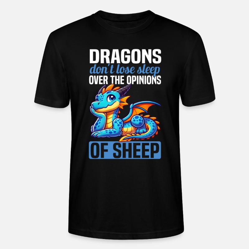 Dragon Créatures Dragon Médiéval - T-shirt bio CRAFTER Stanley Stella Unisexe - noir