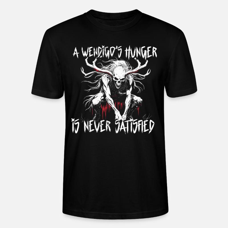 Wendigo Kryptide Cryptid - Stanley/Stella Unisex Bio-T-Shirt CRAFTER - Schwarz