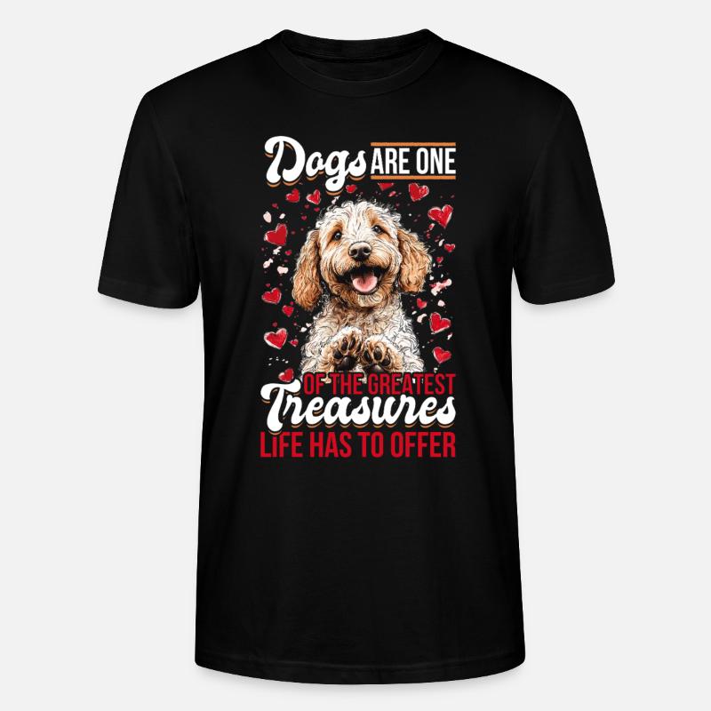 Propriétaire de chien Goldendoodle - T-shirt bio CRAFTER Stanley Stella Unisexe - noir
