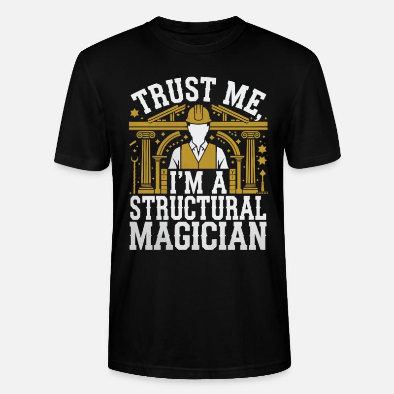 Tragwerksplaner Beruf Tragwerksplanung - Stanley/Stella Unisex Bio-T-Shirt CRAFTER - Schwarz