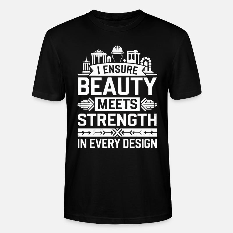 Tragwerksplaner Beruf Tragwerksplanung - Stanley/Stella Unisex Bio-T-Shirt CRAFTER - Schwarz