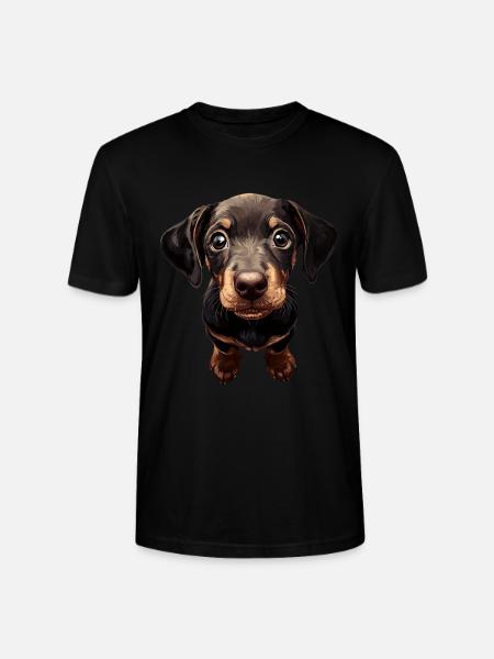 Dobermann - Stanley/Stella Unisex Bio-T-Shirt CRAFTER - Schwarz