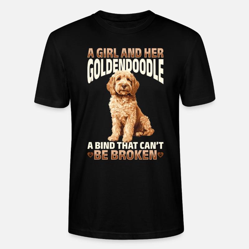 Propriétaire de chien Goldendoodle - T-shirt bio CRAFTER Stanley Stella Unisexe - noir