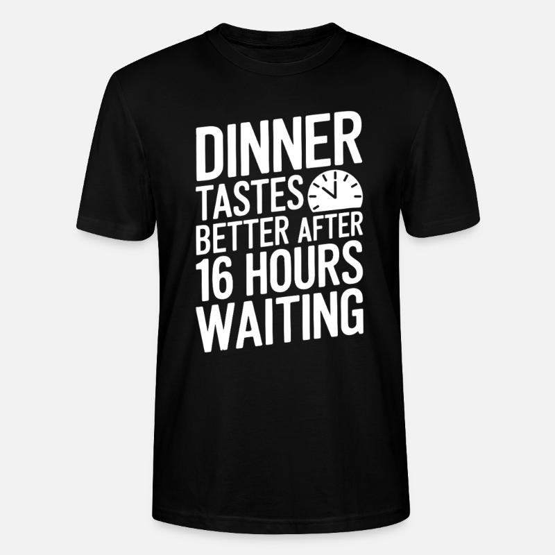 Intervallfasten Intermittierendes Fasten - Stanley/Stella Unisex Bio-T-Shirt CRAFTER - Schwarz