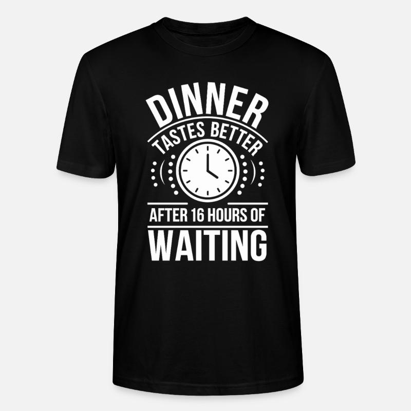 Intervallfasten Intermittierendes Fasten - Stanley/Stella Unisex Bio-T-Shirt CRAFTER - Schwarz