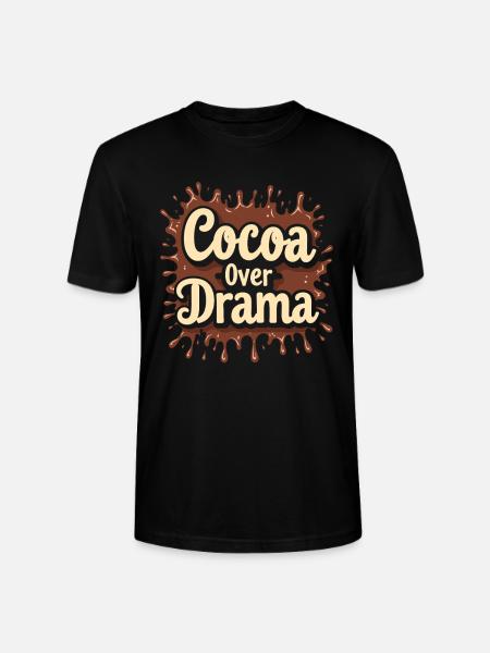 Chocolate enthusiasts, Dark chocolate fans, - Stanley/Stella CRAFTER Unisex Organic T-Shirt - black