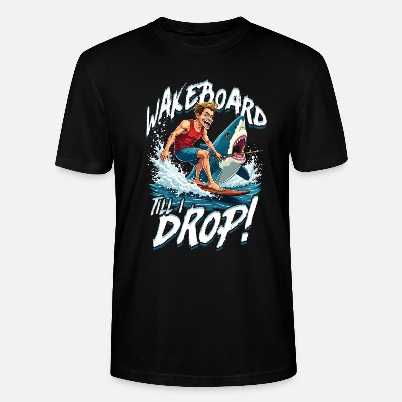 Wakeboarding Wakeboard Wakeboarder - T-shirt bio CRAFTER Stanley Stella Unisexe - noir