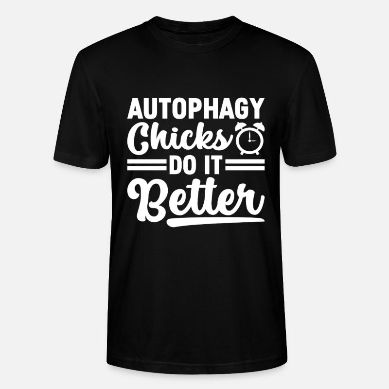 Intervallfasten Intermittierendes Fasten - Stanley/Stella Unisex Bio-T-Shirt CRAFTER - Schwarz
