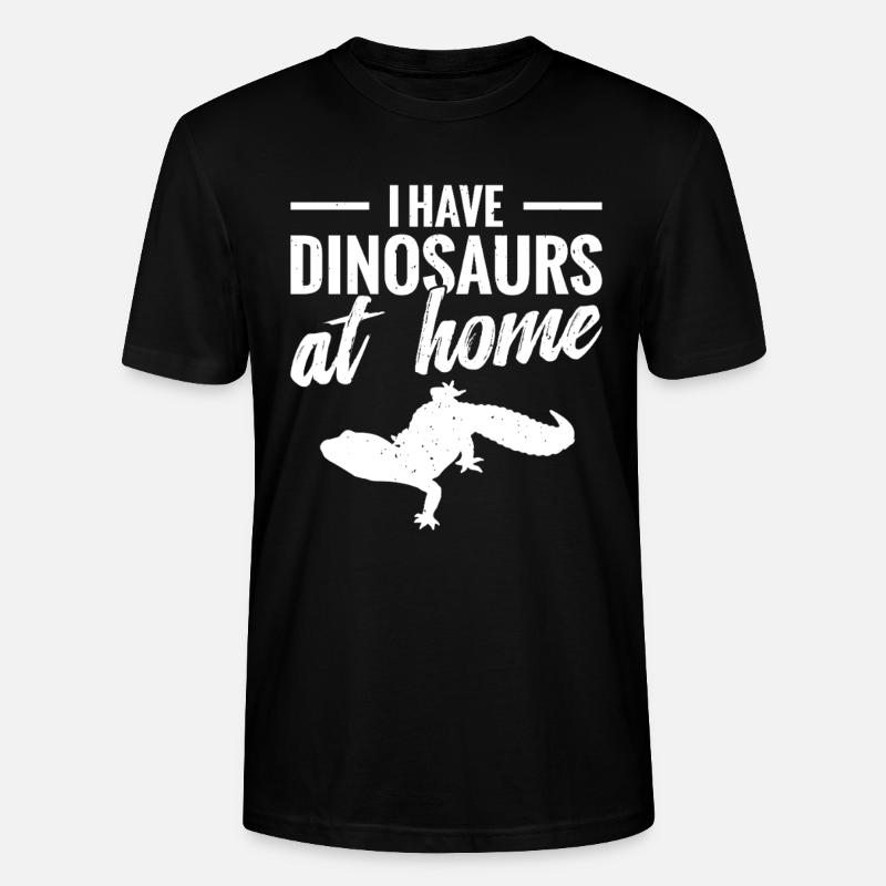 Ich Habe Dinosaurier Zu Hause - Stanley/Stella Unisex Bio-T-Shirt CRAFTER - Schwarz