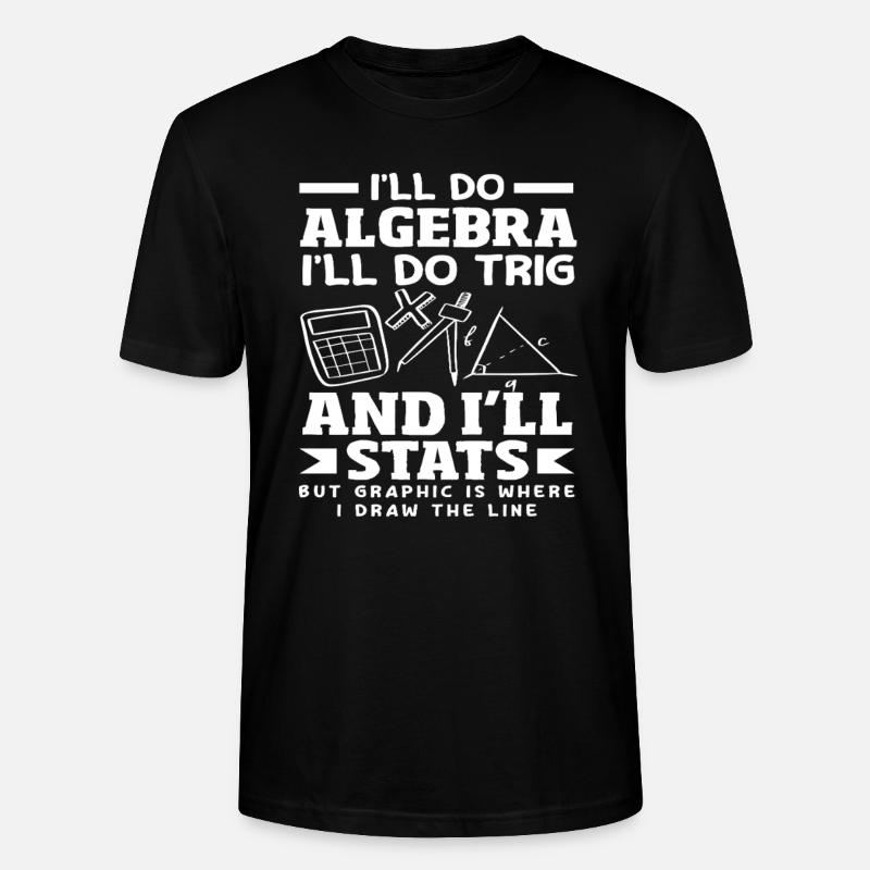 Mathe Lehrer Mathematik Geschenk - Stanley/Stella Unisex Bio-T-Shirt CRAFTER - Schwarz