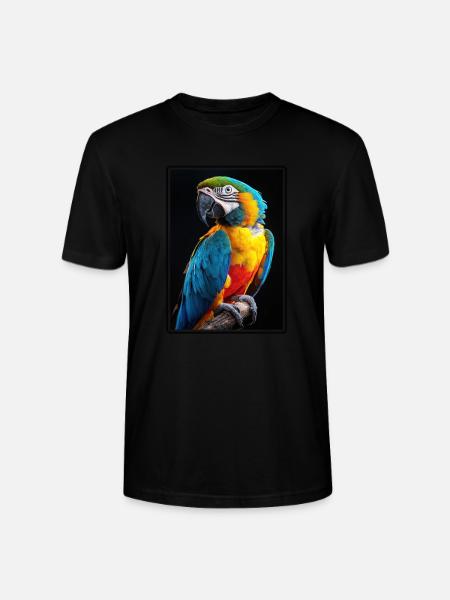 Macaw's Era - Stanley/Stella CRAFTER Unisex Organic T-Shirt - black
