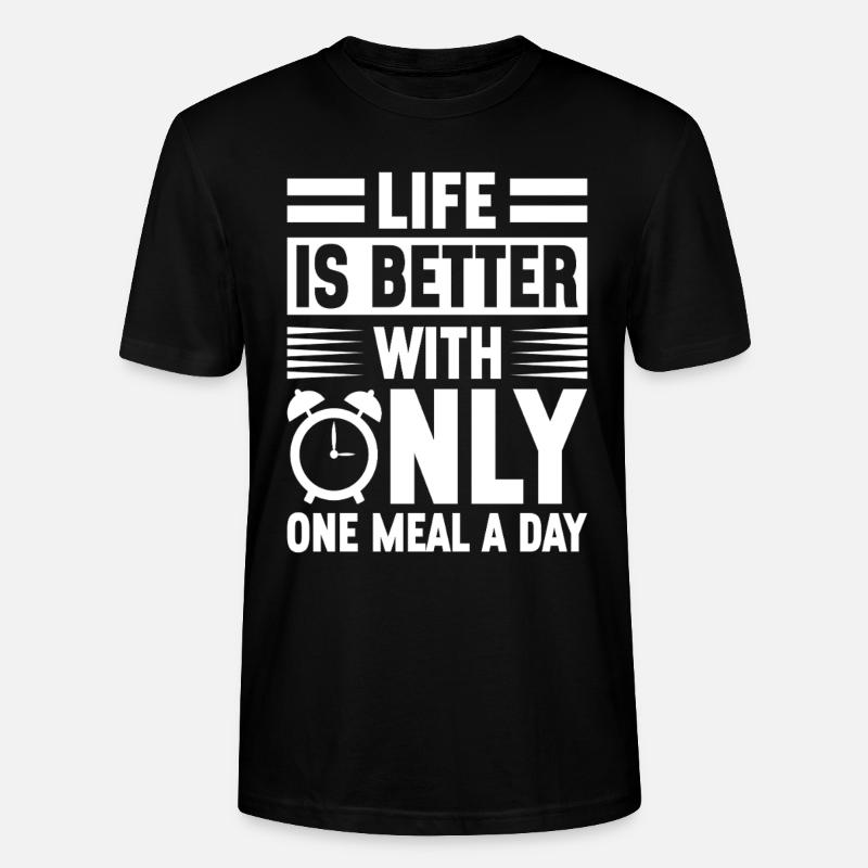 Intermittent fasting Intermittent fasting - Stanley/Stella CRAFTER Unisex Organic T-Shirt - black