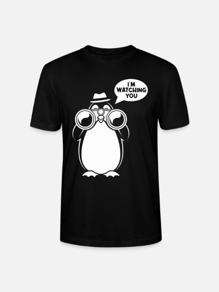 Sarcasmus: Ich Beobachte Dich Design - Stanley/Stella Unisex Bio-T-Shirt CRAFTER - Schwarz