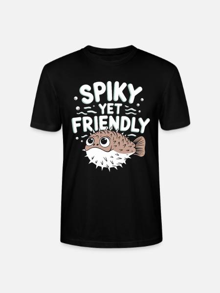 Kugelfisch-meereslebewesen-enthusiasten Quirky - Stanley/Stella Unisex Bio-T-Shirt CRAFTER - Schwarz