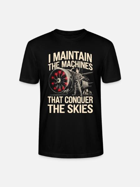 Flugzeugtechniker Avionik Wartung Flughafen - Stanley/Stella Unisex Bio-T-Shirt CRAFTER - Schwarz