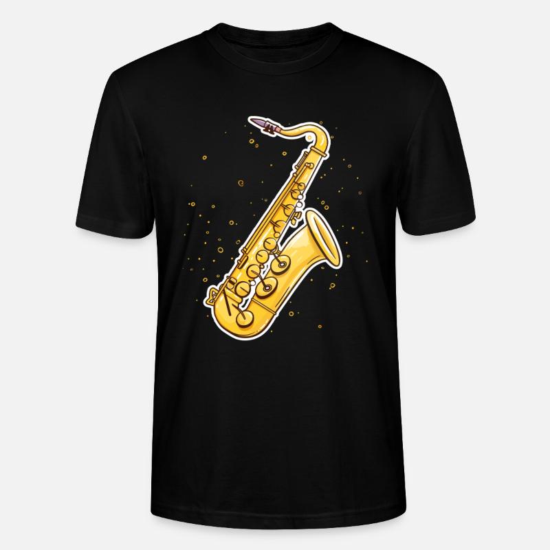 Graphisme pour saxophone - T-shirt bio CRAFTER Stanley Stella Unisexe - noir