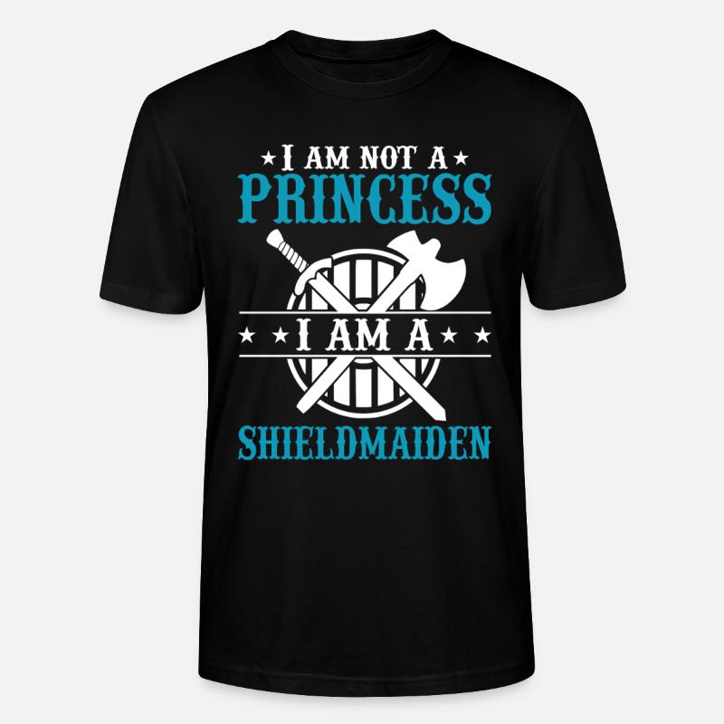 Shieldmaiden Lagertha Germanische Kriegerin - Stanley/Stella Unisex Bio-T-Shirt CRAFTER - Schwarz