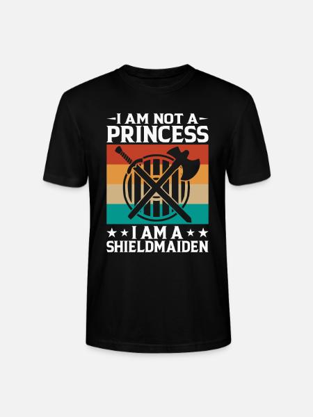 Shieldmaiden Lagertha Germanische Kriegerin - Stanley/Stella Unisex Bio-T-Shirt CRAFTER - Schwarz