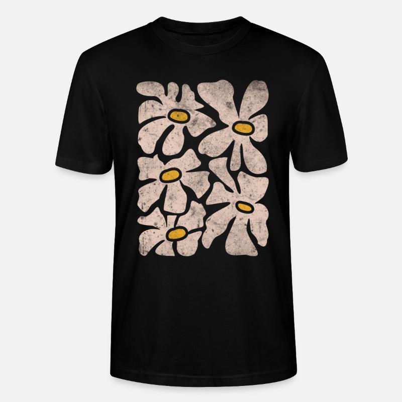 Fleurs sauvages boho - T-shirt bio CRAFTER Stanley Stella Unisexe - noir