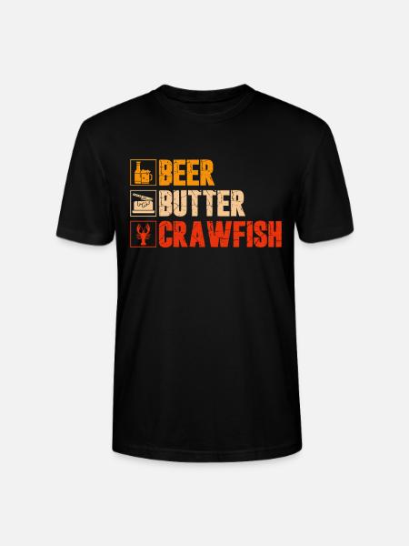 Crawfish Gifts - Stanley/Stella CRAFTER Unisex Organic T-Shirt - black