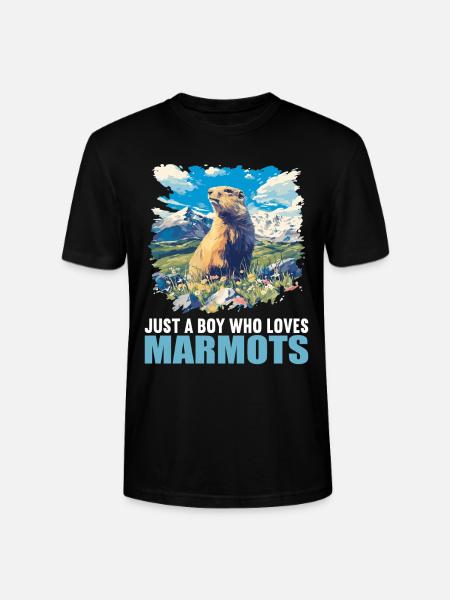 Marmots Groundhog - Stanley/Stella CRAFTER Unisex Organic T-Shirt - black