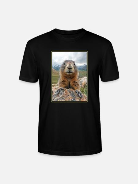 Marmots Groundhog - Stanley/Stella CRAFTER Unisex Organic T-Shirt - black
