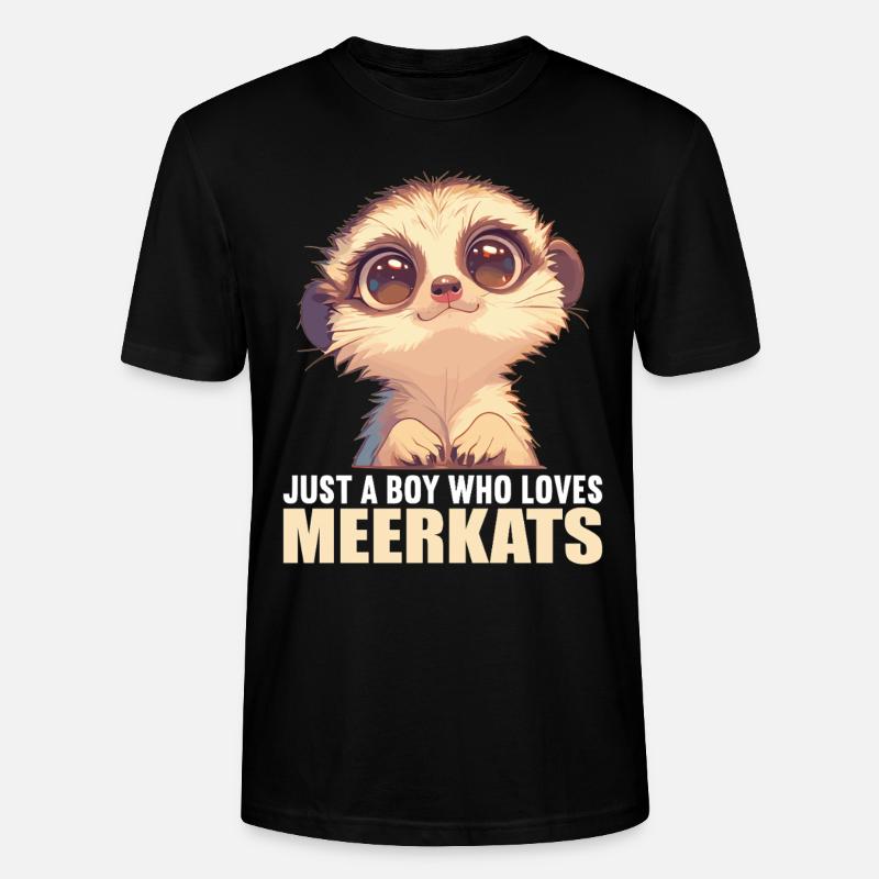 Meerkat Erdmännchen - Stanley/Stella Unisex Bio-T-Shirt CRAFTER - Schwarz