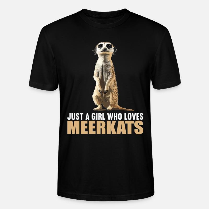 Meerkat Erdmännchen - Stanley/Stella Unisex Bio-T-Shirt CRAFTER - Schwarz