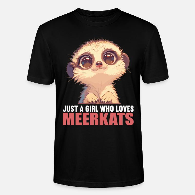 Meerkat Erdmännchen - T-shirt bio CRAFTER Stanley Stella Unisexe - noir