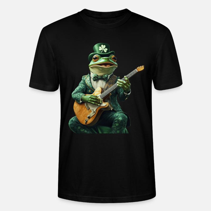 Frosch - Stanley/Stella Unisex Bio-T-Shirt CRAFTER - Schwarz