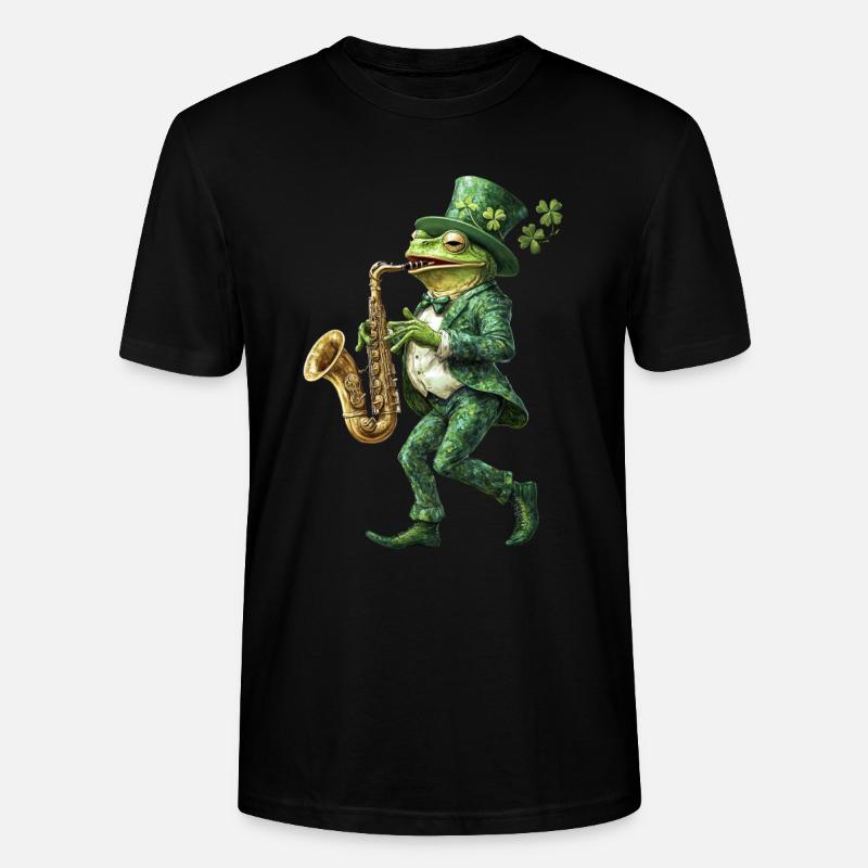 Frosch - Stanley/Stella Unisex Bio-T-Shirt CRAFTER - Schwarz