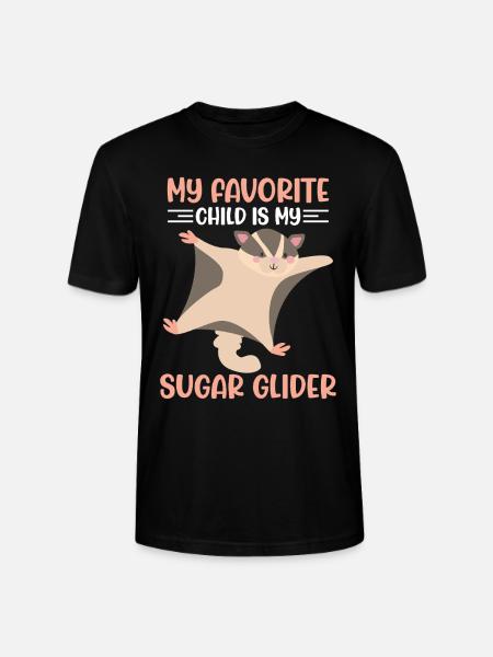 Sugar glider - Stanley/Stella CRAFTER Unisex Organic T-Shirt - black