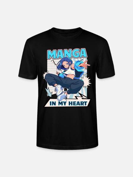 Manga Bøger Manga Elskere - Stanley Stella CRAFTER unisex økologisk-T-shirt - sort