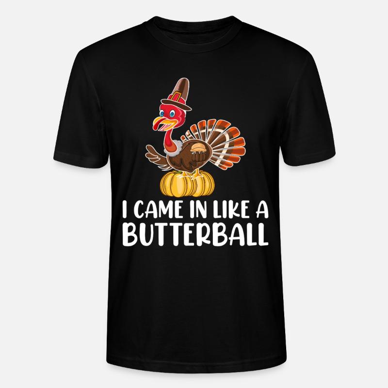 Trruthahn Thanksgiving Lustig Design - Stanley/Stella Unisex Bio-T-Shirt CRAFTER - Schwarz
