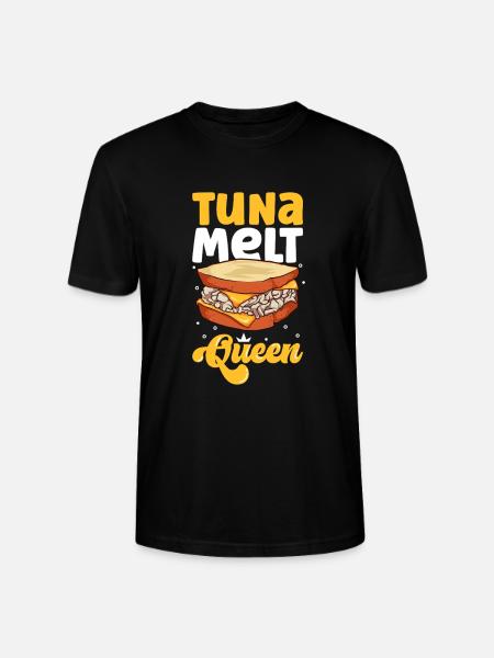 Tuna Melt Sandwich Queen - Stanley/Stella CRAFTER Unisex Organic T-Shirt - black