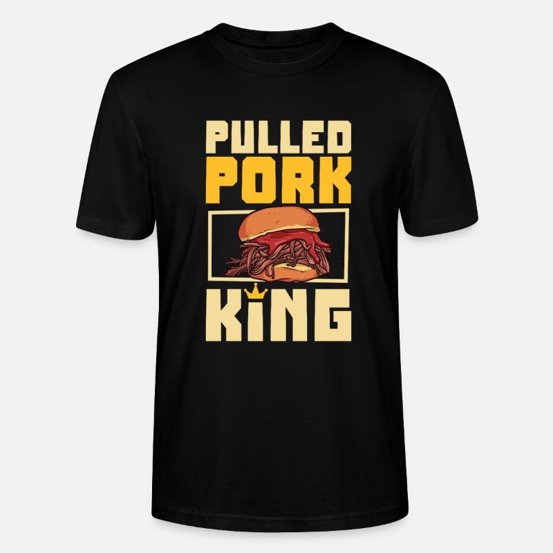 Pulled Pork Sandwich King - Stanley/Stella Unisex Bio-T-Shirt CRAFTER - Schwarz