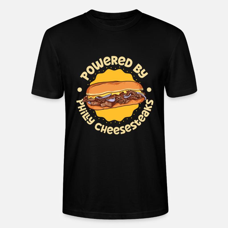 Propulsé par Philly Cheesesteak - T-shirt bio CRAFTER Stanley Stella Unisexe - noir