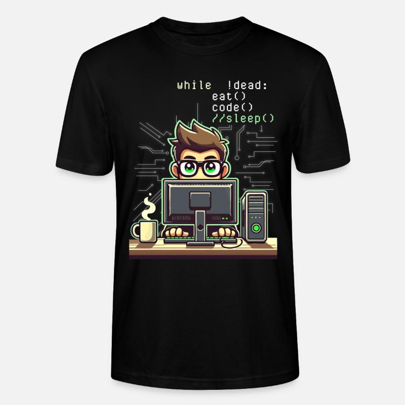 Programmierer Computercodierungssoftwareentwickler - Stanley/Stella Unisex Bio-T-Shirt CRAFTER - Schwarz