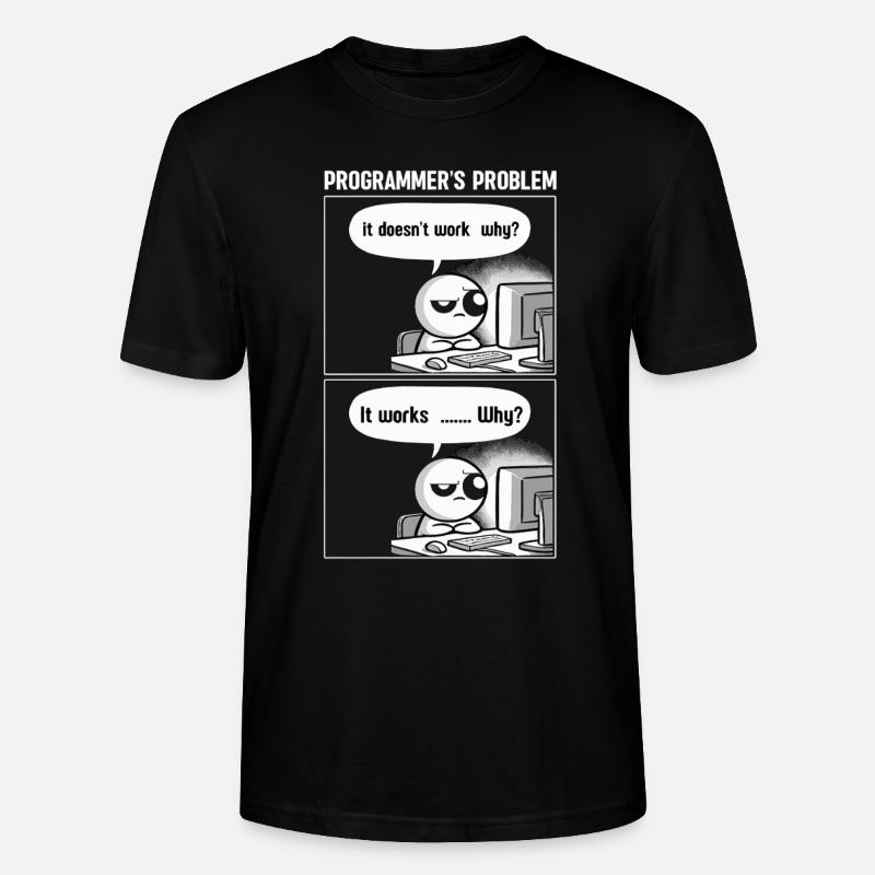 Programmierer Computercodierungssoftwareentwickler - Stanley/Stella Unisex Bio-T-Shirt CRAFTER - Schwarz