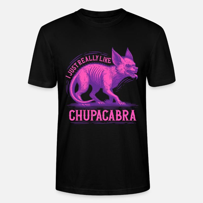 Chupacabra Cryptid Cryptozoology - Stanley/Stella CRAFTER Unisex Organic T-Shirt - black
