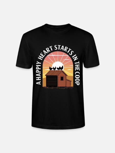 Chicken Chickens - Stanley/Stella CRAFTER Unisex Organic T-Shirt - black