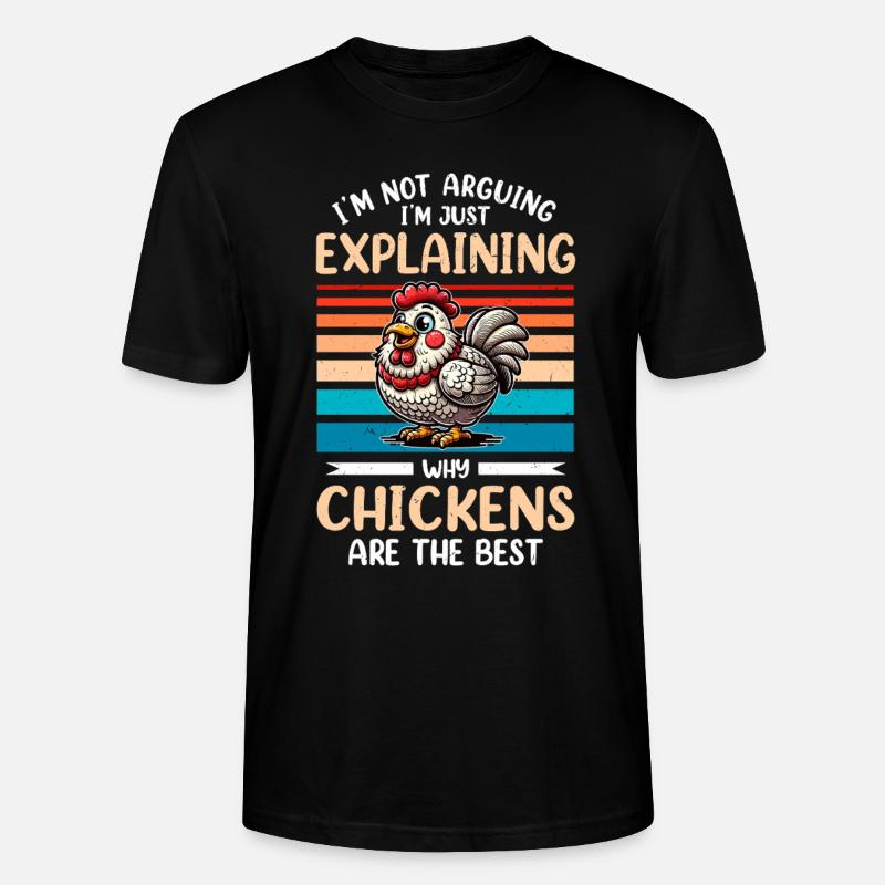Poulets Poulets - T-shirt bio CRAFTER Stanley Stella Unisexe - noir