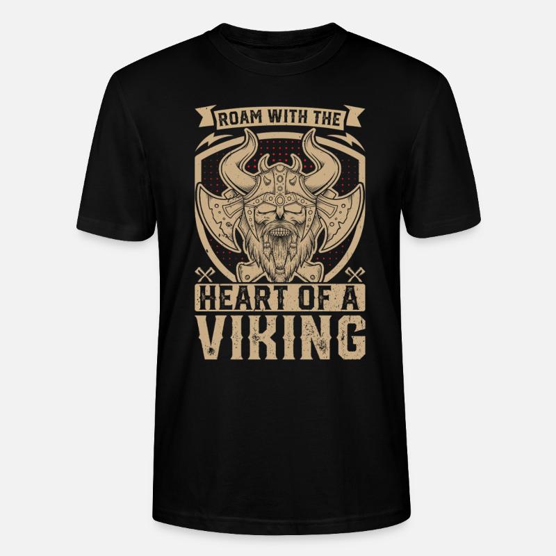 Wikinger Mythos Odin Ravens Huginn - Stanley/Stella Unisex Bio-T-Shirt CRAFTER - Schwarz