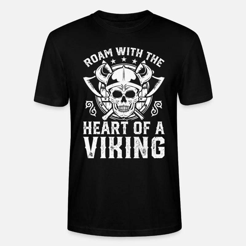 Wikinger Mythos Odin Ravens Huginn - Stanley/Stella Unisex Bio-T-Shirt CRAFTER - Schwarz